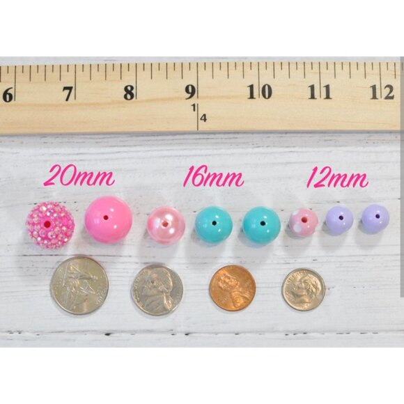 Game Day Dog Necklace, Orange and Blue Chunky Bead Pet Jewelry, Football Spirit - Picture 9 of 10